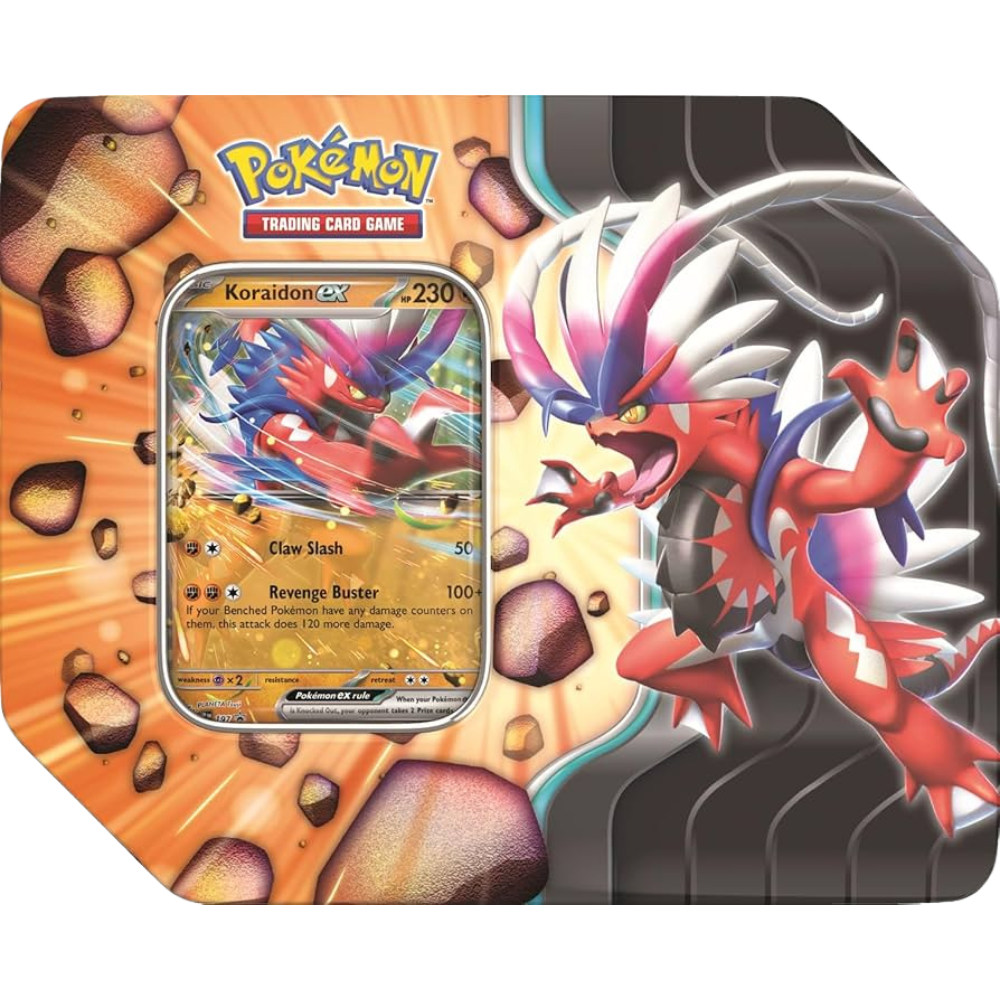 Slashing Legends Tin - Koraidon EX (Rip & Ship)