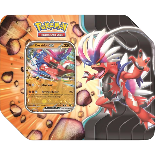 Slashing Legends Tin - Koraidon EX (Rip & Ship)
