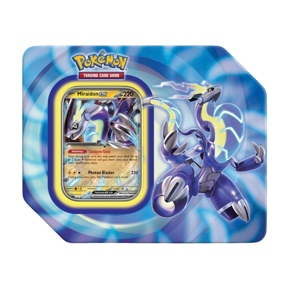 Paldea Legends Tin - Miraidon EX (Rip & Ship)