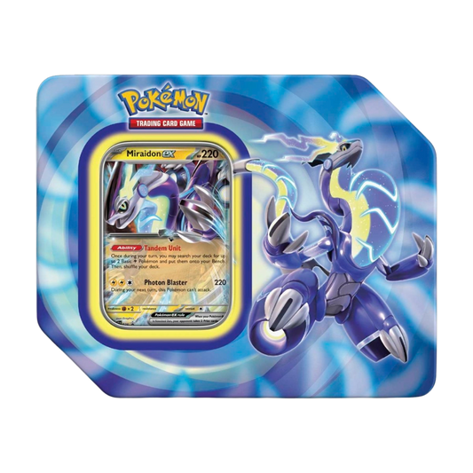 Paldea Legends Tin - Miraidon EX (Rip & Ship)