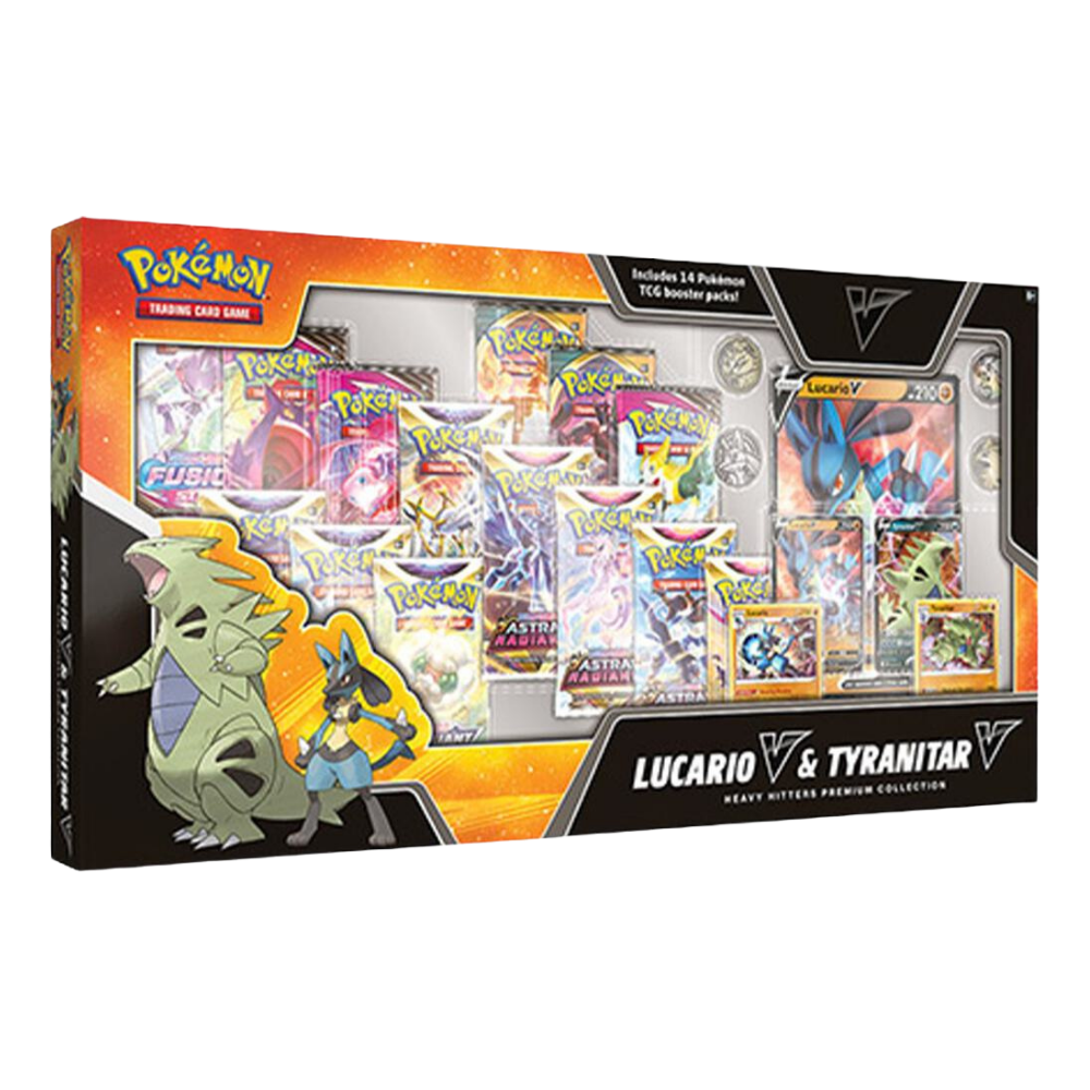 Lucario V & Tyranitar V Heavy Hitters Premium Collection (Rip & Ship)