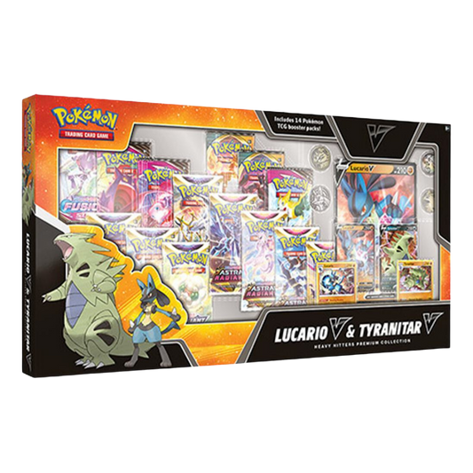 Lucario V & Tyranitar V Heavy Hitters Premium Collection (Rip & Ship)