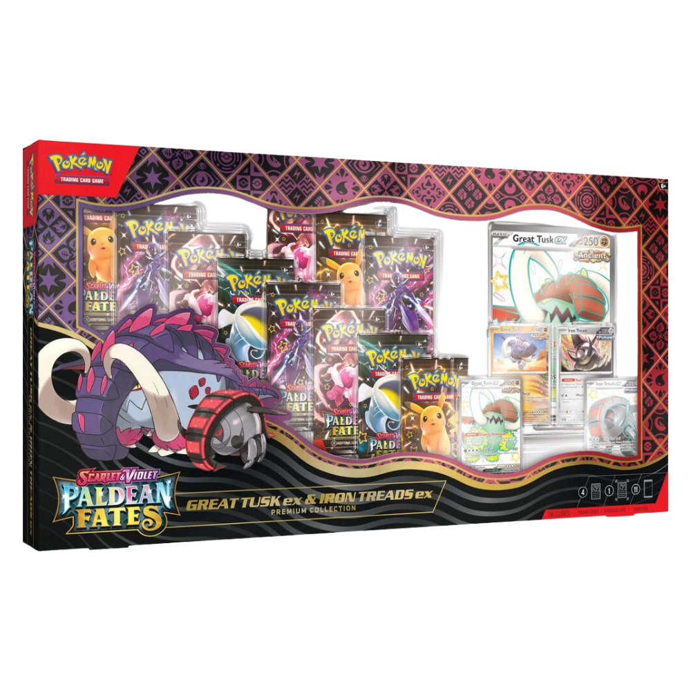 Paldean Fates Iron Tusk & Iron Treads Premium Collection (Rip & Ship)