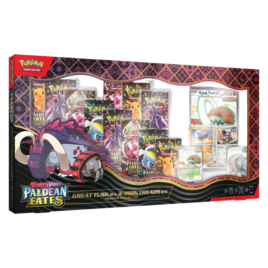 Paldean Fates Iron Tusk & Iron Treads Premium Collection (Rip & Ship)